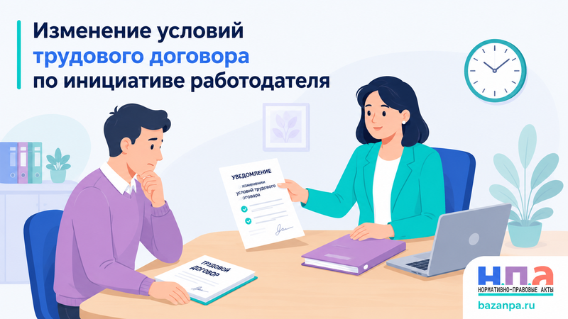Изменение условий трудового договора по инициативе работодателя