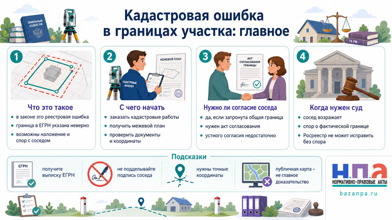 Кадастровая ошибка в границах участка как исправить сведения ЕГРН