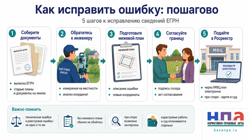 Кадастровая ошибка в границах участка как исправить сведения ЕГРН