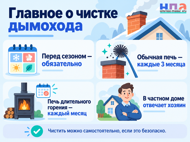 Как часто нужно чистить дымоход печи в частном доме и кто за это отвечает