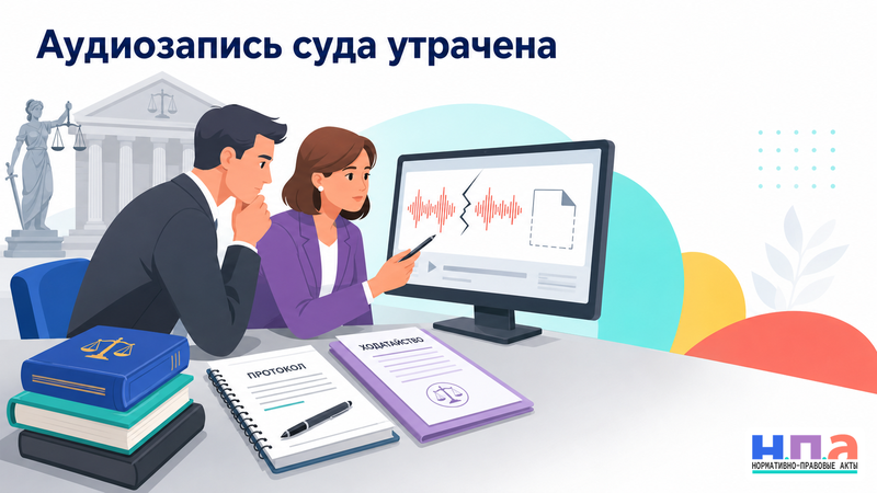 Как действовать, если аудиозапись судебного заседания утрачена