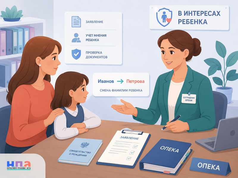 Как изменить фамилию ребенка без согласия второго родителя: основания, опека и суд