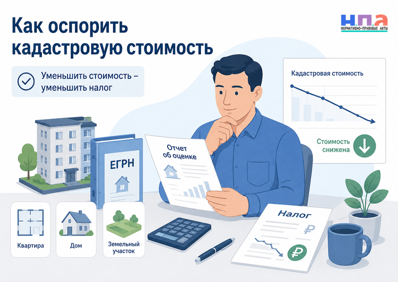 Как оспорить кадастровую стоимость квартиры, дома или земельного участка и уменьшить налог