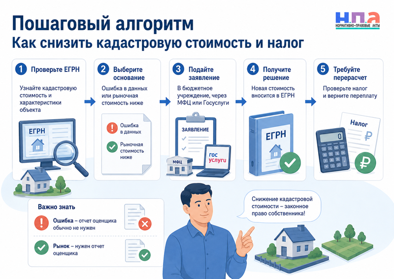 Как оспорить кадастровую стоимость квартиры, дома или земельного участка и уменьшить налог