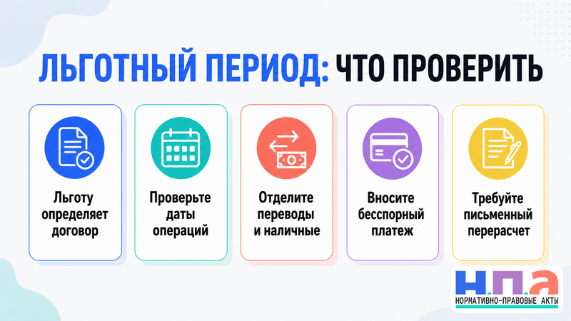 Как оспорить проценты при неверном расчете льготного периода по карте