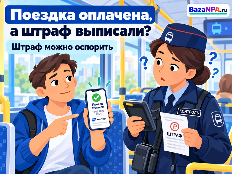 Как оспорить штраф за безбилетный проезд, если поездка оплачена