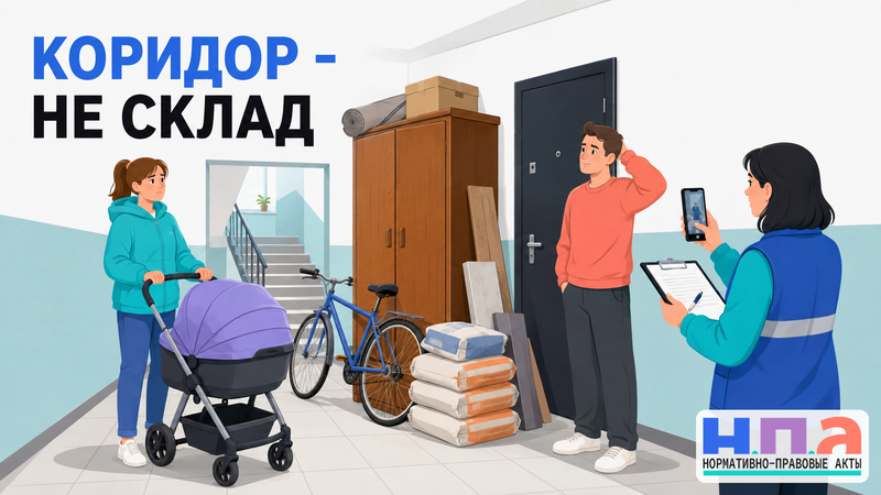 Как освободить общий коридор от мебели и вещей соседа