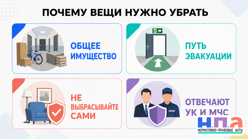 Как освободить общий коридор от мебели и вещей соседа