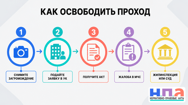 Как освободить общий коридор от мебели и вещей соседа
