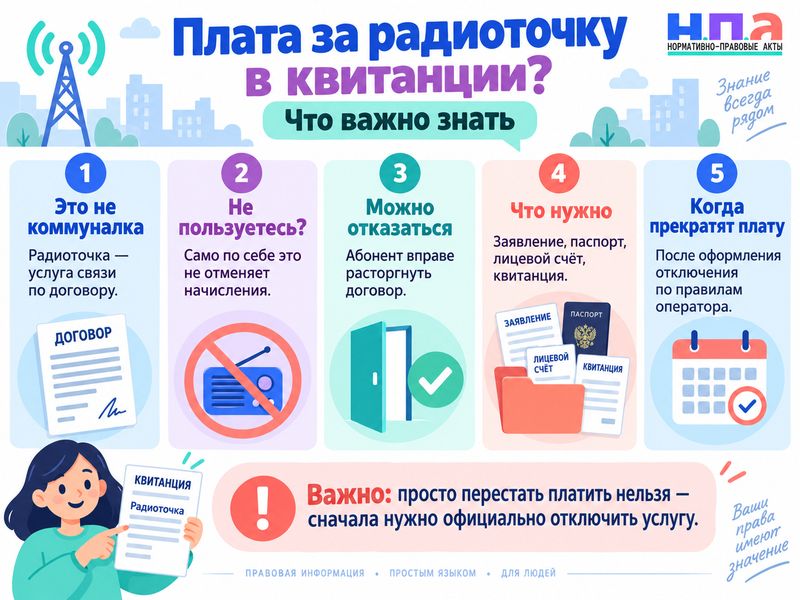 Как отключить радиоточку и перестать платить