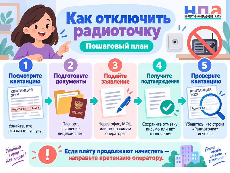 Как отключить радиоточку и перестать платить