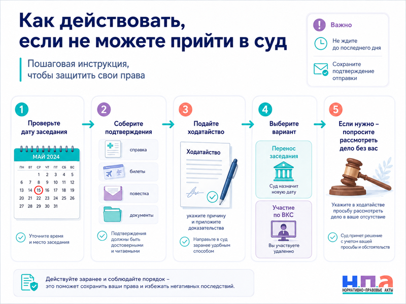 Как перенести судебное заседание ходатайство об отложении и уважительные причины
