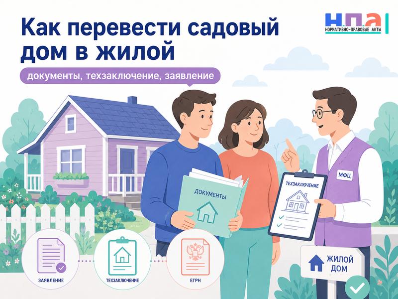 Как перевести садовый дом в жилой условия, документы и причины отказа