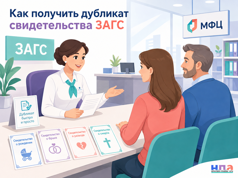 Как получить дубликат свидетельства о рождении, браке, разводе или смерти