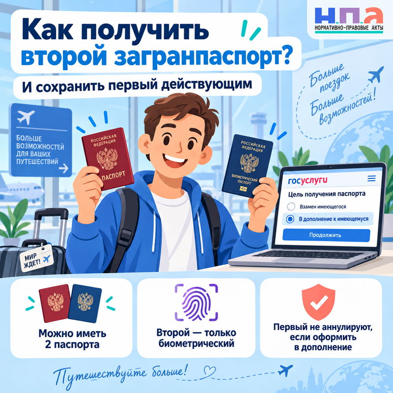 Как получить второй загранпаспорт и не аннулировать первый