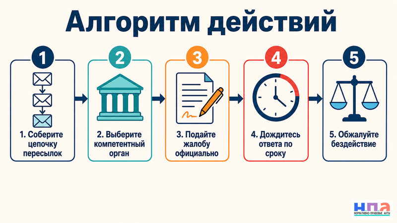 Как прекратить бесконечную пересылку обращения между ведомствами