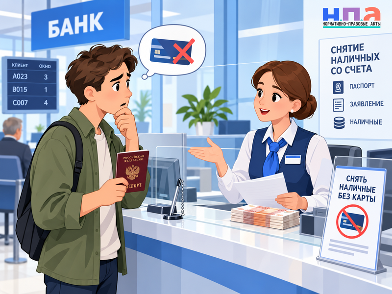 Как снять деньги со счёта без карты и что делать при отказе кассы