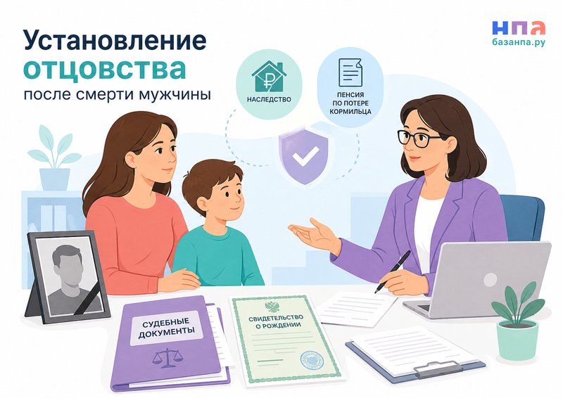 Как установить отцовство после смерти мужчины