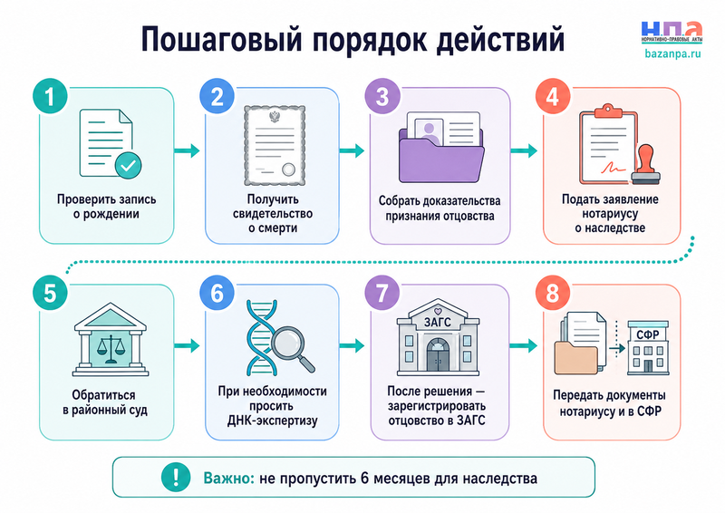 Как установить отцовство после смерти мужчины