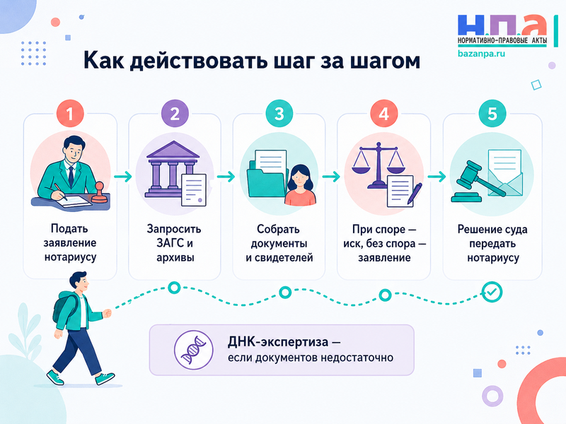 Как установить родство через суд для получения наследства документы, свидетели и экспертиза