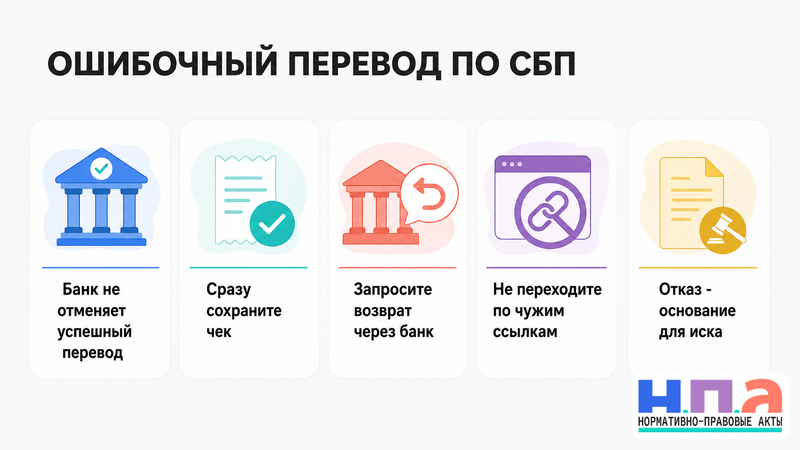 Как вернуть деньги, ошибочно отправленные другому человеку по СБП
