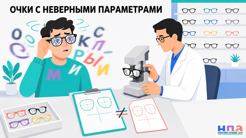 Как вернуть деньги за неправильно изготовленные очки