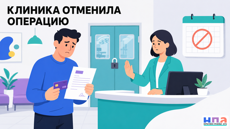 Как вернуть предоплату, если платная клиника отменила операцию