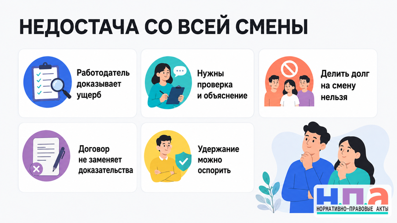 Как вернуть зарплату, удержанную за недостачу со всей смены