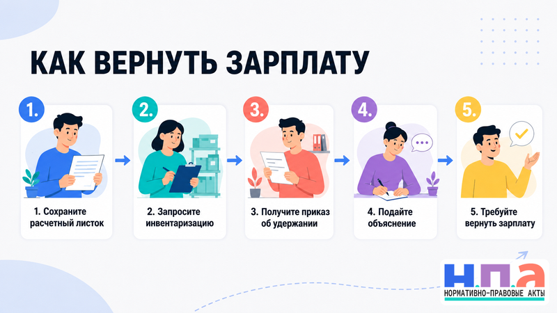 Как вернуть зарплату, удержанную за недостачу со всей смены