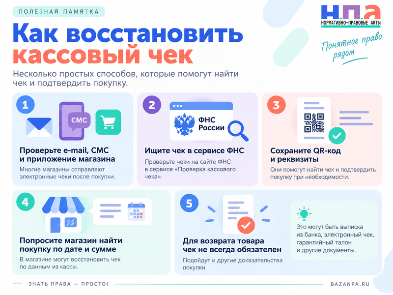 Как восстановить кассовый чек, если он потерян или выцвел
