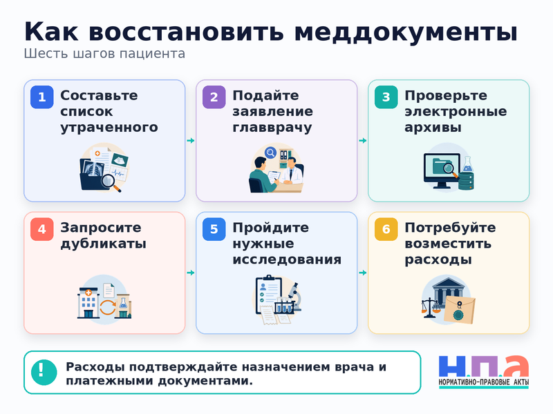 Как восстановить медицинские документы, потерянные клиникой