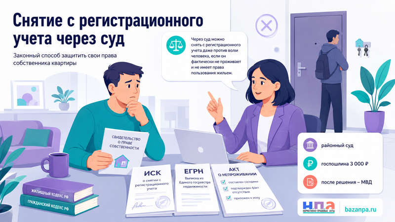 Как выписать человека из квартиры через суд