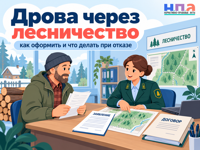 Как выписать дрова через лесничество и оспорить отказ