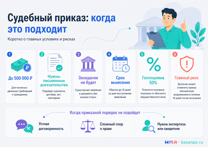 Как взыскать долг через судебный приказ: инструкция для кредитора