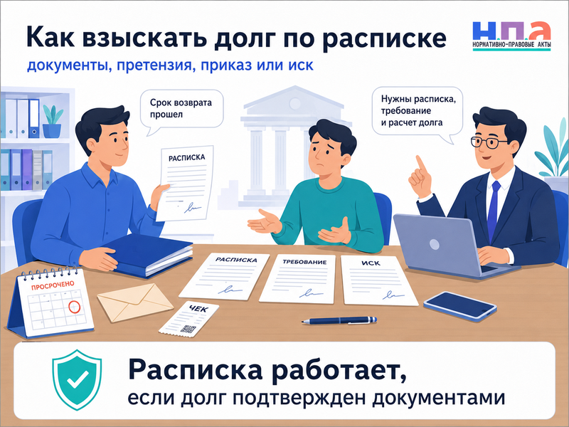 Как взыскать долг по расписке: претензия, суд и срок давности