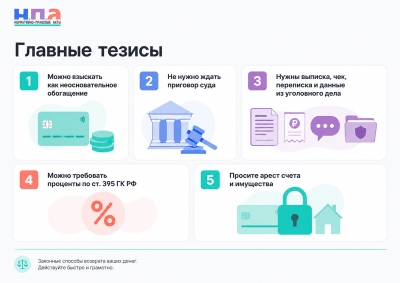 Как взыскать украденные деньги с дроппера иск о неосновательном обогащении, доказательства и подсудность