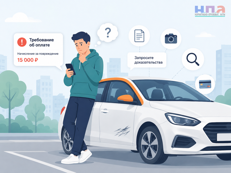 Каршеринг требует оплатить повреждение автомобиля или штраф как оспорить начисление