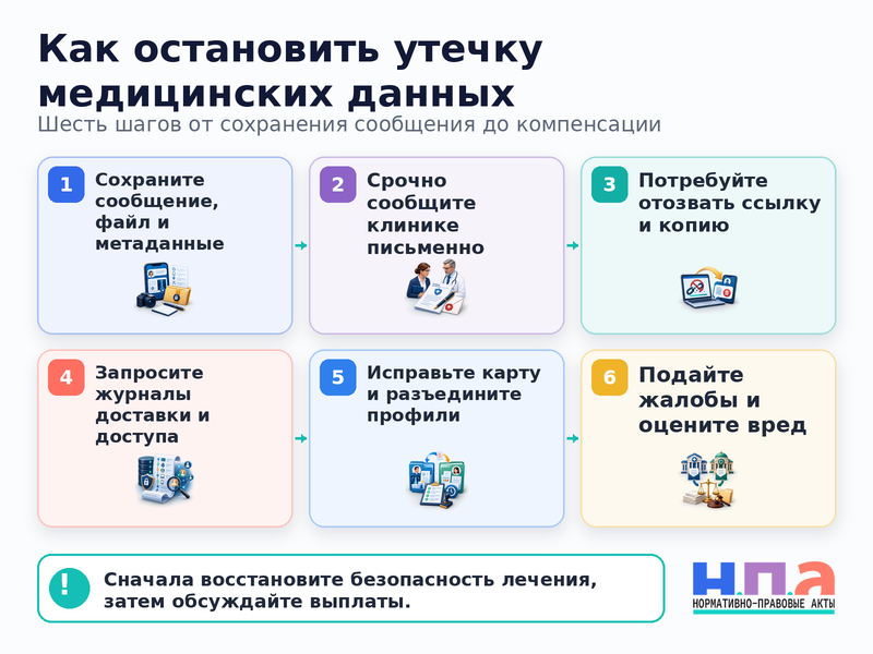 Клиника отправила результаты анализов, диагноз или выписку другому пациенту