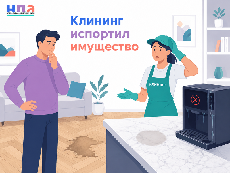Клининговая компания испортила имущество при уборке как доказать ущерб и получить компенсацию