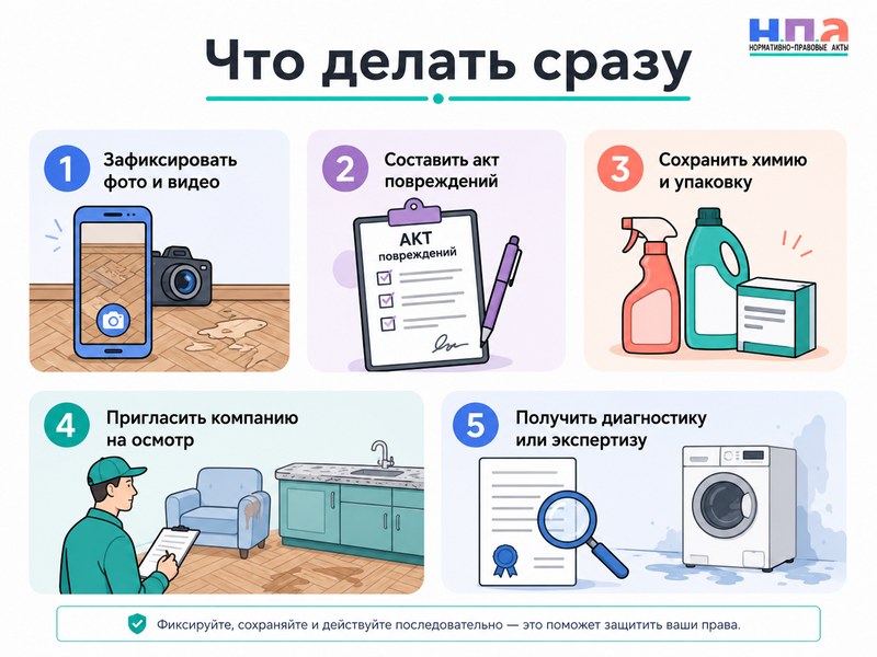 Клининговая компания испортила имущество при уборке как доказать ущерб и получить компенсацию