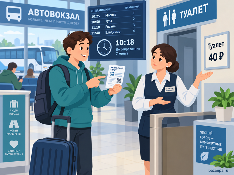 Когда туалет на автовокзале должен быть бесплатным