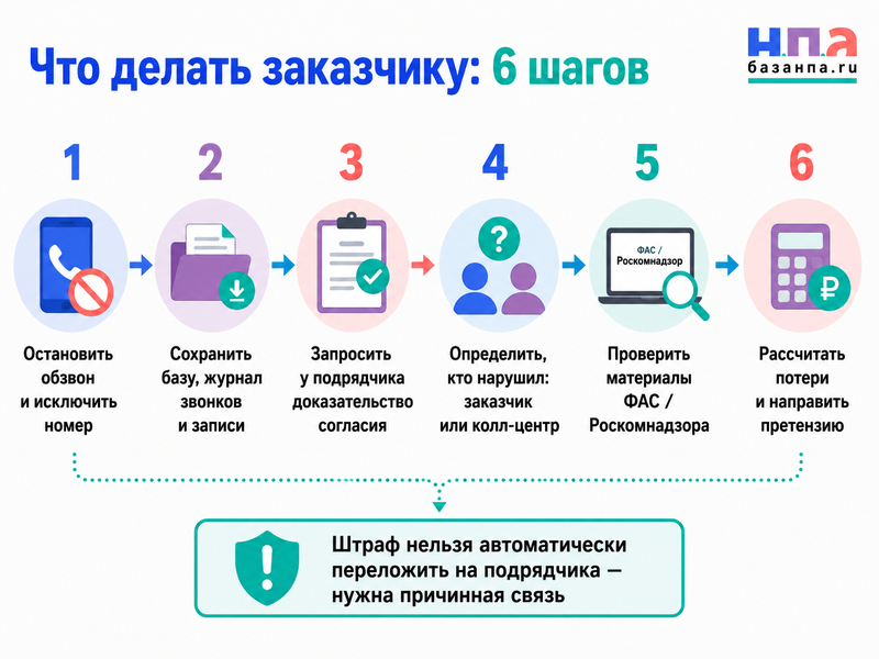 Колл-центр звонил клиентам без согласия кто отвечает за нарушение и возмещает потери