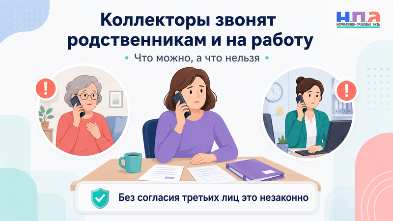 Коллекторы звонят родственникам и на работу что запрещено и куда жаловаться