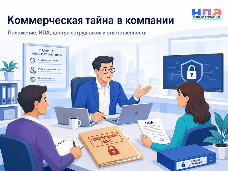Коммерческая тайна в компании положение, NDA, доступ сотрудников и ответственность