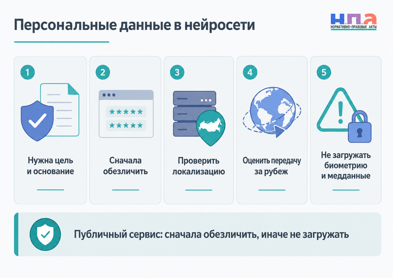 Компания загружает персональные данные работников или клиентов в нейросеть согласие, локализация и риски утечки