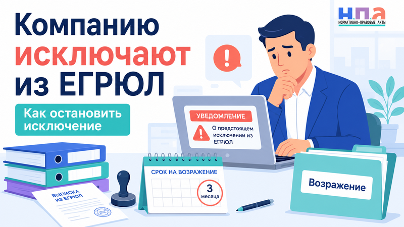 Компанию исключают из ЕГРЮЛ как недействующую как остановить исключение