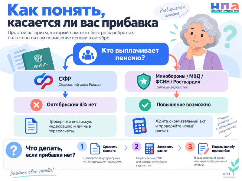 Кому повысят пенсию на 4% с 1 октября 2026 года