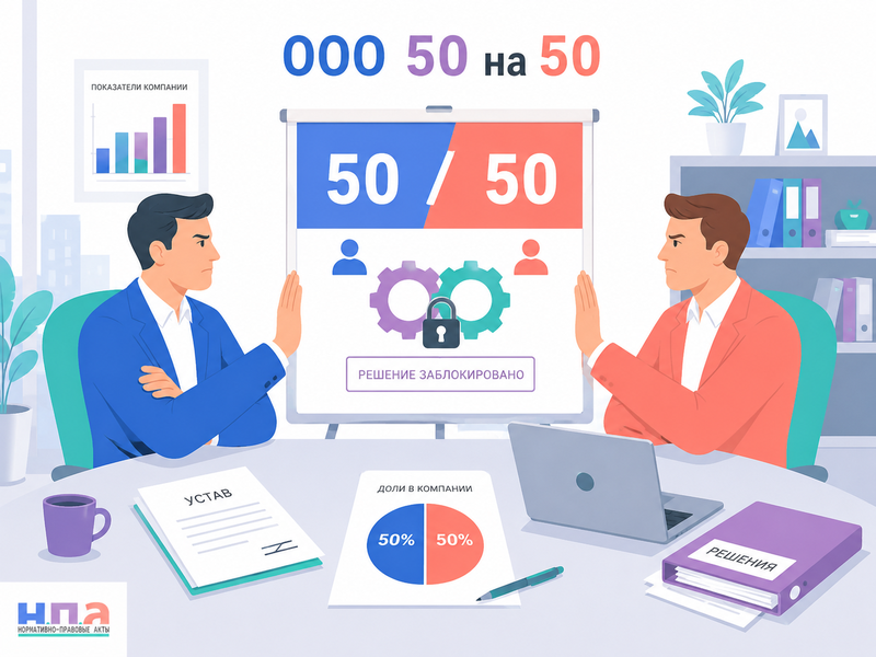 Корпоративный конфликт в ООО с долями 50 на 50 что делать, если участники блокируют решения и работу компании