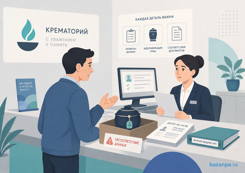 Крематорий потерял урну, перепутал прах или выдал его постороннему что делать