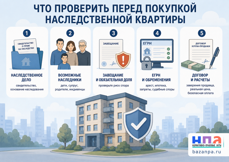 Квартира после наследства какие риски проверить перед покупкой и как защититься от новых наследников